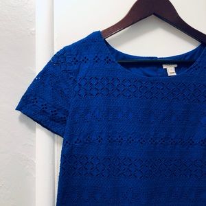 J Crew embroidered floral boxy tee shirt blouse